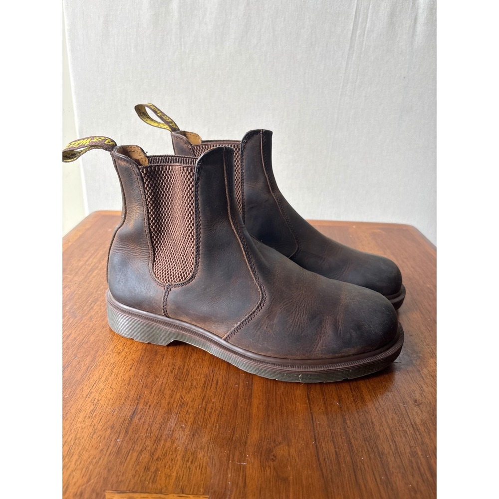 Dr. Martens 2976 sz 9 Crazy Horse Leather Chelsea Boots Brown mens 9 women 8